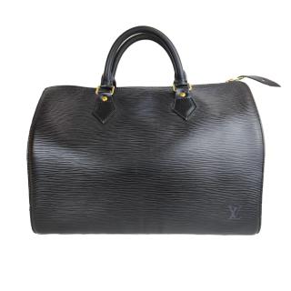 Sac à main Louis Vuitton Speedy 35 Epi noir