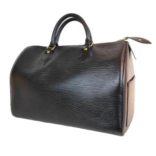 Sac à main Louis Vuitton Speedy 35 Epi noir