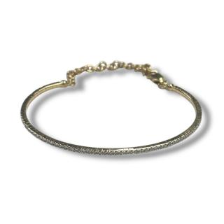 Bracelet or jaune 14k avec diamants