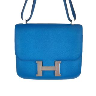 Hermès Constance 24 Epsom Bleu Izmir