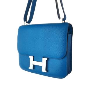 Hermès Constance 24 Epsom Bleu Izmir