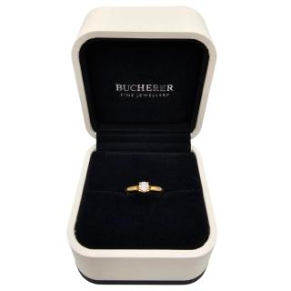 Bague Solitaire Bucherer Or Jaune 18 Ct ALLURE