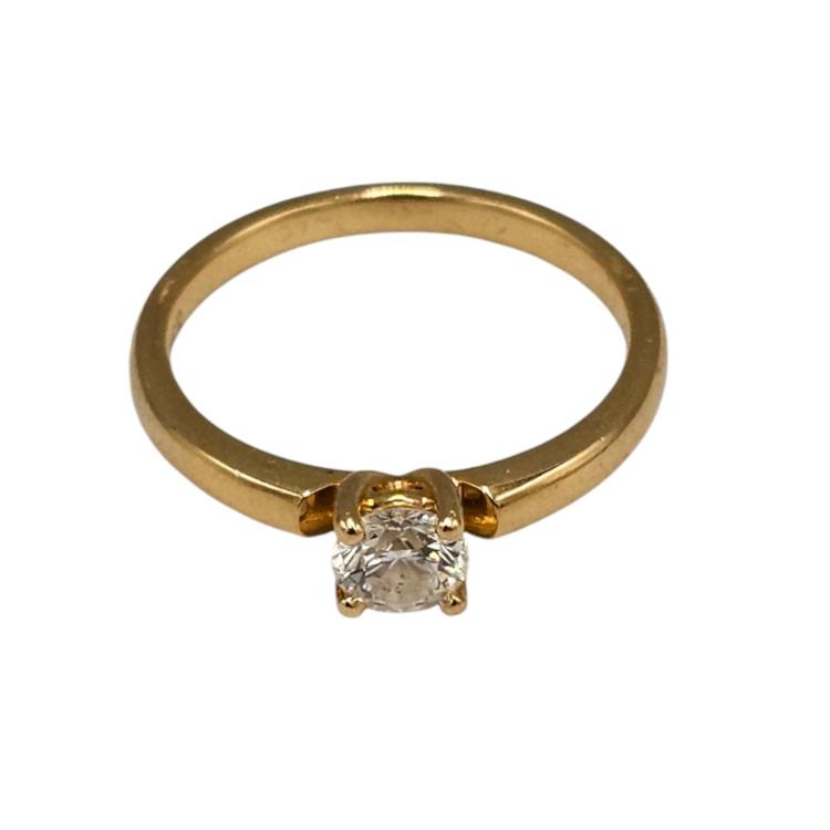 Bague Solitaire Bucherer Or Jaune 18 Ct ALLURE