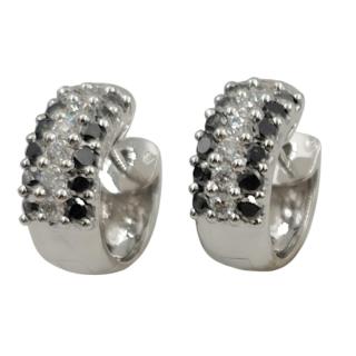 Boucles d'oreilles Or 18K Diamants