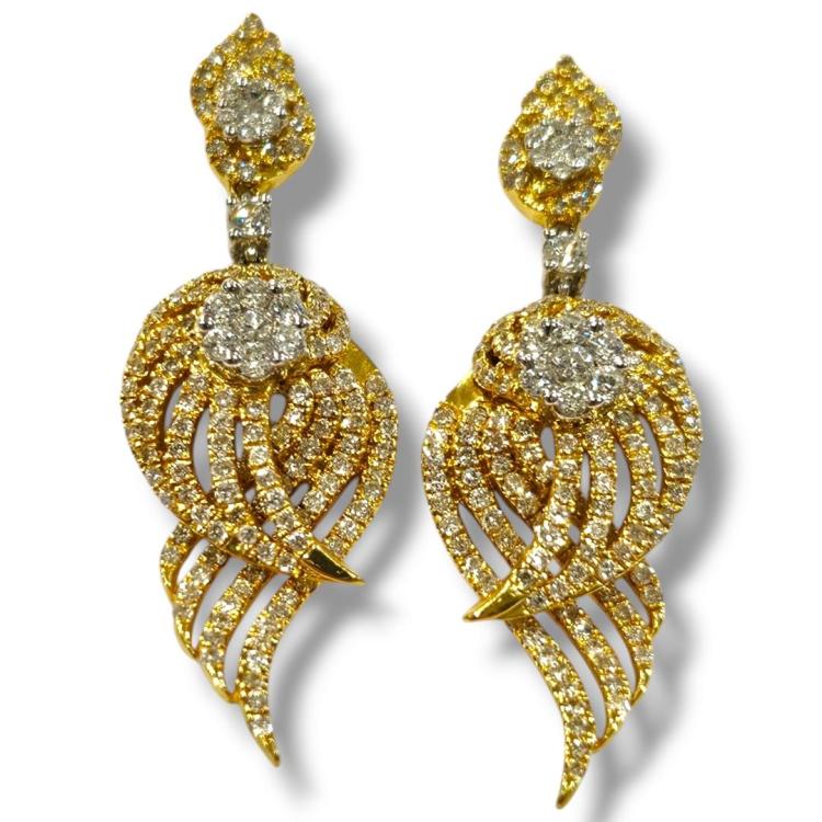 Boucles d'oreilles Or 18Ct & Diamants