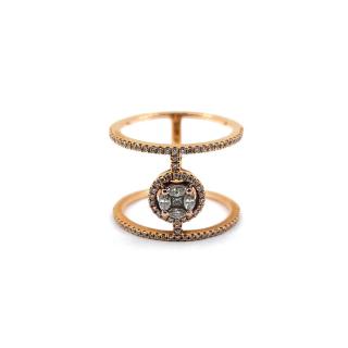 Bague Or Rose 18k & Diamants