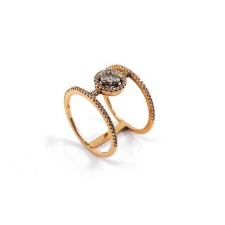 Bague Or Rose 18k & Diamants