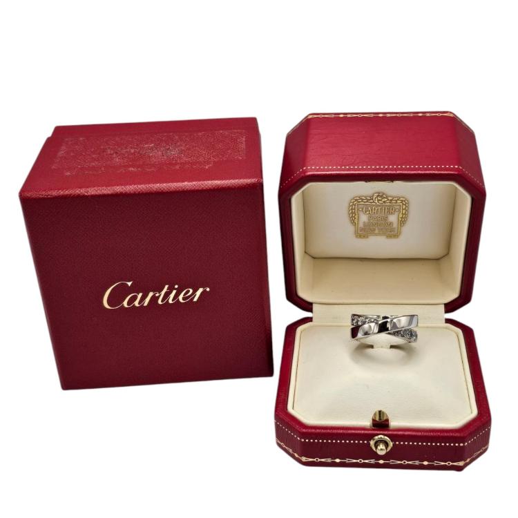 Bague Cartier Nouvelle Vague Or Blanc 18 Ct et Diamants