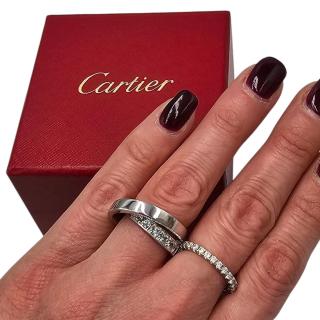 Bague Cartier Nouvelle Vague Or Blanc 18 Ct et Diamants