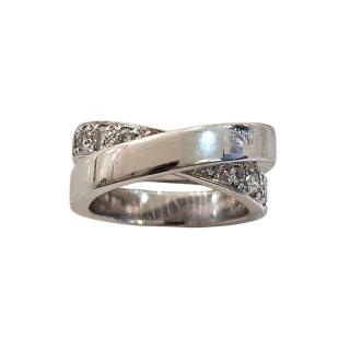 Bague Cartier Nouvelle Vague Or Blanc 18 Ct et Diamants