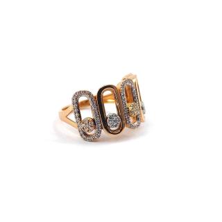 Bague Or Rose 18k & Diamants