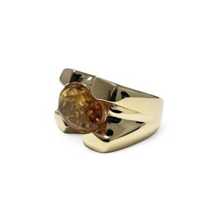 Bague Or jaune et Citrine