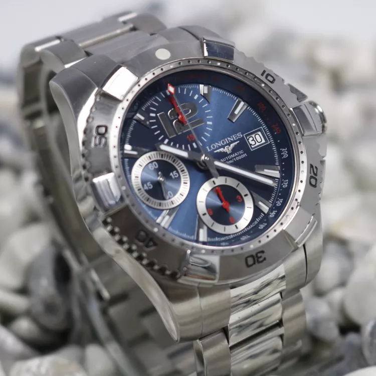 Longines Hydro Conquest Chronograph Bleu L3.651.4.966