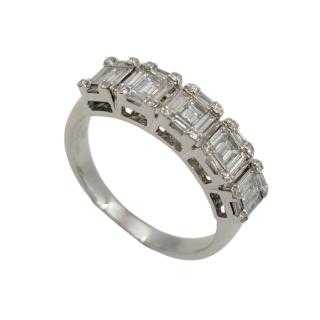 Bague Or Blanc 18K Diamants