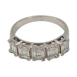 Bague Or Blanc 18K Diamants