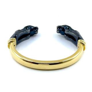 Bracelet Cartier Double Panthère Or Jaune 18 Ct & Silverium