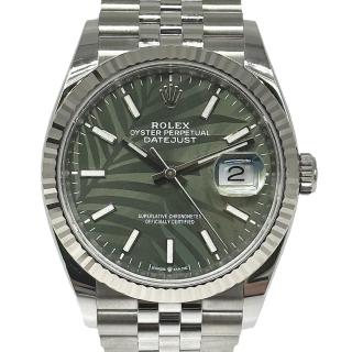 Rolex Datejust Palm Green