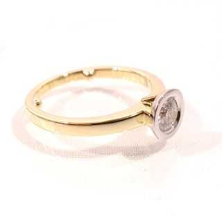 BAGUE BICOLOR DIAMANT SOLITAIRE